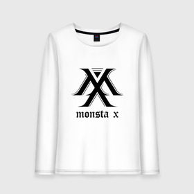 Женский лонгслив хлопок с принтом MONSTA X_4 в Белгороде, 100% хлопок |  | monsta x | монст х