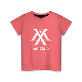 Детская футболка хлопок с принтом MONSTA X_5 в Белгороде, 100% хлопок | круглый вырез горловины, полуприлегающий силуэт, длина до линии бедер | monsta x | монст х