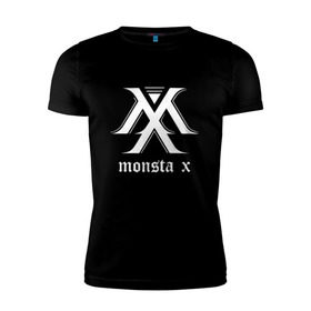 Мужская футболка премиум с принтом MONSTA X_5 в Белгороде, 92% хлопок, 8% лайкра | приталенный силуэт, круглый вырез ворота, длина до линии бедра, короткий рукав | Тематика изображения на принте: monsta x | монст х