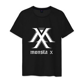 Мужская футболка хлопок с принтом MONSTA X_5 в Белгороде, 100% хлопок | прямой крой, круглый вырез горловины, длина до линии бедер, слегка спущенное плечо. | monsta x | монст х