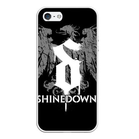 Чехол для iPhone 5/5S матовый с принтом Shinedown в Белгороде, Силикон | Область печати: задняя сторона чехла, без боковых панелей | Тематика изображения на принте: 