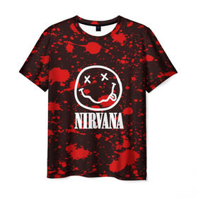 Мужская футболка 3D с принтом NIRVANA в Белгороде, 100% полиэфир | прямой крой, круглый вырез горловины, длина до линии бедер | nirvana | punk | rock | альтернативный хип хоп | группа | инди поп | музыка | музыкальное произведение | ноты | панк | регги | рок | синти поп