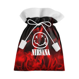 Подарочный 3D мешок с принтом NIRVANA в Белгороде, 100% полиэстер | Размер: 29*39 см | nirvana | punk | rock | альтернативный хип хоп | группа | инди поп | музыка | музыкальное произведение | ноты | панк | регги | рок | синти поп