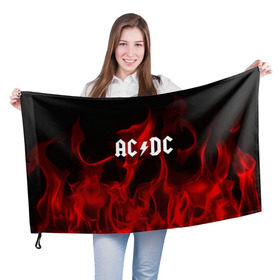 Флаг 3D с принтом AC DC в Белгороде, 100% полиэстер | плотность ткани — 95 г/м2, размер — 67 х 109 см. Принт наносится с одной стороны | ac dc | punk | rock | альтернативный хип хоп | группа | инди поп | музыка | музыкальное произведение | ноты | панк | регги | рок | синти поп