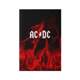 Обложка для паспорта матовая кожа с принтом AC DC в Белгороде, натуральная матовая кожа | размер 19,3 х 13,7 см; прозрачные пластиковые крепления | ac dc | punk | rock | альтернативный хип хоп | группа | инди поп | музыка | музыкальное произведение | ноты | панк | регги | рок | синти поп