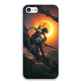 Чехол для iPhone 5/5S матовый с принтом Shadow of the Tomb Raider в Белгороде, Силикон | Область печати: задняя сторона чехла, без боковых панелей | croft | lara | raider | tomb | гробниц | крофт | лара | расхитительница