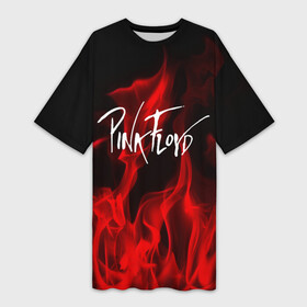 Платье-футболка 3D с принтом Pink Floyd в Белгороде,  |  | pink floyd | punk | rock | альтернативный хип хоп | группа | инди поп | музыка | музыкальное произведение | ноты | панк | регги | рок | синти поп