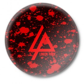 Значок с принтом Linkin park в Белгороде,  металл | круглая форма, металлическая застежка в виде булавки | linkin park | logo | music | pop | rock | usa | альтернатива | америка | металл | музыка | музыкальный | поп | рок | честер беннингтон