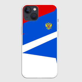 Чехол для iPhone 13 с принтом RUSSIA SPORT в Белгороде,  |  | fc | football | fotball club | russia | sport | россия | спорт | спортивные | униформа | фирменные цвета | фк | футбол | футбольный клуб