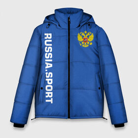 Мужская зимняя куртка 3D с принтом RUSSIA SPORT в Белгороде, верх — 100% полиэстер; подкладка — 100% полиэстер; утеплитель — 100% полиэстер | длина ниже бедра, свободный силуэт Оверсайз. Есть воротник-стойка, отстегивающийся капюшон и ветрозащитная планка. 

Боковые карманы с листочкой на кнопках и внутренний карман на молнии. | fc | football | fotball club | russia | sport | россия | спорт | спортивные | униформа | фирменные цвета | фк | футбол | футбольный клуб