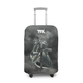Чехол для чемодана 3D с принтом TFK Incomplete в Белгороде, 86% полиэфир, 14% спандекс | двустороннее нанесение принта, прорези для ручек и колес | tfk | thousand foot krutch