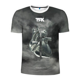 Мужская футболка 3D спортивная с принтом TFK Incomplete в Белгороде, 100% полиэстер с улучшенными характеристиками | приталенный силуэт, круглая горловина, широкие плечи, сужается к линии бедра | tfk | thousand foot krutch