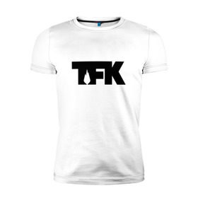 Мужская футболка премиум с принтом TFK logo black в Белгороде, 92% хлопок, 8% лайкра | приталенный силуэт, круглый вырез ворота, длина до линии бедра, короткий рукав | tfk | thousand foot krutch