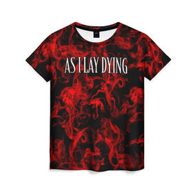 Женская футболка 3D с принтом As I Lay Dying в Белгороде, 100% полиэфир ( синтетическое хлопкоподобное полотно) | прямой крой, круглый вырез горловины, длина до линии бедер | альтернативный | американская | глэм | готик | гранж | метал | музыка | пост | рок группа | хард