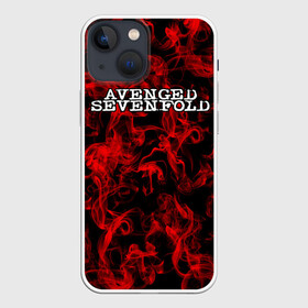 Чехол для iPhone 13 mini с принтом AVENGED SEVENFOLD | ЭВЕНДЖЕТ СЭВЭНФОЛД в Белгороде,  |  | Тематика изображения на принте: avenged sevenfold | metal | rock | sevenfold | группа | отомщенный | отомщенный семикратно | рок | рокеры