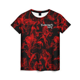 Женская футболка 3D с принтом Bloodhound Gang в Белгороде, 100% полиэфир ( синтетическое хлопкоподобное полотно) | прямой крой, круглый вырез горловины, длина до линии бедер | альтернативный | американская | глэм | готик | гранж | метал | музыка | пост | рок группа | хард