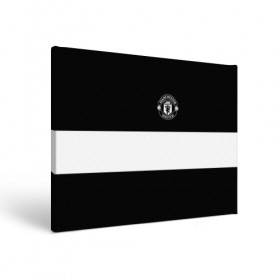 Холст прямоугольный с принтом FC Manchester United в Белгороде, 100% ПВХ |  | black   white | england | football | logo | manchester united | sport | англия | арт | лига | лого | манчестер юнайтед | спорт | текстура | фк | футбол | футбольный клуб | черно белый | эмблема