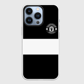 Чехол для iPhone 13 Pro с принтом FC Manchester United в Белгороде,  |  | black   white | england | football | logo | manchester united | sport | англия | арт | лига | лого | манчестер юнайтед | спорт | текстура | фк | футбол | футбольный клуб | черно белый | эмблема