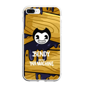 Чехол для iPhone 7Plus/8 Plus матовый с принтом Bendy and the Ink Machine в Белгороде, Силикон | Область печати: задняя сторона чехла, без боковых панелей | 0x000000123 | bendy | ink machine | бенди