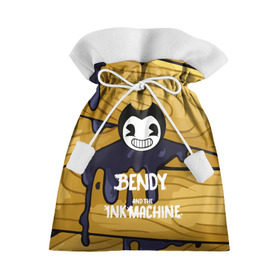 Подарочный 3D мешок с принтом Bendy and the Ink Machine в Белгороде, 100% полиэстер | Размер: 29*39 см | 0x000000123 | bendy | ink machine | бенди