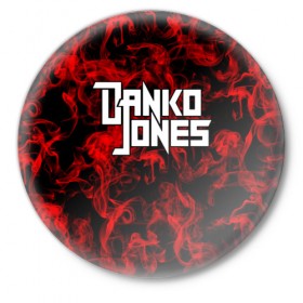 Значок с принтом Danko Jones в Белгороде,  металл | круглая форма, металлическая застежка в виде булавки | Тематика изображения на принте: 