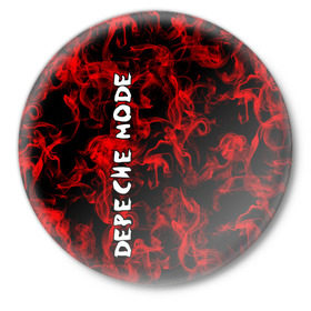 Значок с принтом Depeche Mode в Белгороде,  металл | круглая форма, металлическая застежка в виде булавки | альтернативный | блюз | британская | готик | гранж | группа | метал | модные | музыка | пост | рок | хард