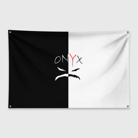 Флаг-баннер с принтом ONYX в Белгороде, 100% полиэстер | размер 67 х 109 см, плотность ткани — 95 г/м2; по краям флага есть четыре люверса для крепления | onyx | американская группа | группа | музыка | надпись | хип хоп