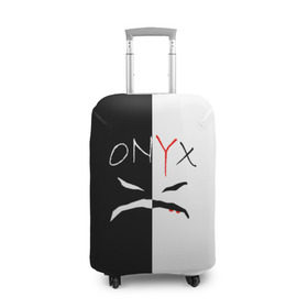 Чехол для чемодана 3D с принтом ONYX в Белгороде, 86% полиэфир, 14% спандекс | двустороннее нанесение принта, прорези для ручек и колес | onyx | американская группа | группа | музыка | надпись | хип хоп