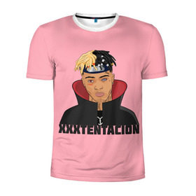 Мужская футболка 3D спортивная с принтом XXXtentacion (1) в Белгороде, 100% полиэстер с улучшенными характеристиками | приталенный силуэт, круглая горловина, широкие плечи, сужается к линии бедра | 17 | art | look at me | moonlight | rap | revenge | tentacion | xxx | xxxtentacion