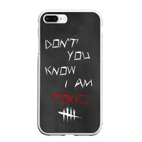 Чехол для iPhone 7Plus/8 Plus матовый с принтом I am TOXIC в Белгороде, Силикон | Область печати: задняя сторона чехла, без боковых панелей | dbd | dead by daylight | toxic | дбд | токсик