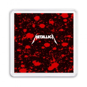 Магнит 55*55 с принтом Metallica в Белгороде, Пластик | Размер: 65*65 мм; Размер печати: 55*55 мм | metallica | punk | rock | альтернативный хип хоп | группа | инди поп | музыка | музыкальное произведение | ноты | панк | регги | рок | синти поп