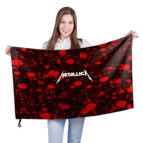 Флаг 3D с принтом Metallica в Белгороде, 100% полиэстер | плотность ткани — 95 г/м2, размер — 67 х 109 см. Принт наносится с одной стороны | metallica | punk | rock | альтернативный хип хоп | группа | инди поп | музыка | музыкальное произведение | ноты | панк | регги | рок | синти поп