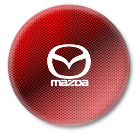 Значок с принтом MAZDA SPORT в Белгороде,  металл | круглая форма, металлическая застежка в виде булавки | auto | automobile | car | carbon | machine | mazda | motor | motor car | sport car | автомашина | бренд | легковой автомобиль | мазда | марка | спортивный автомобиль | тачка