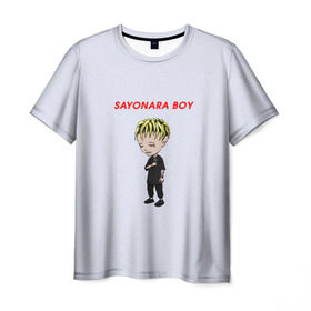 Мужская футболка 3D с принтом Sayonaraboy в Белгороде, 100% полиэфир | прямой крой, круглый вырез горловины, длина до линии бедер | Тематика изображения на принте: 
