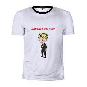 Мужская футболка 3D спортивная с принтом Sayonaraboy в Белгороде, 100% полиэстер с улучшенными характеристиками | приталенный силуэт, круглая горловина, широкие плечи, сужается к линии бедра | Тематика изображения на принте: 