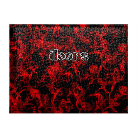Обложка для студенческого билета с принтом The Doors в Белгороде, натуральная кожа | Размер: 11*8 см; Печать на всей внешней стороне | группа | двери | дорз | дорс | зе дорс