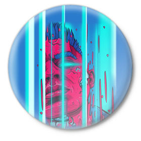 Значок с принтом Элджей в Белгороде,  металл | круглая форма, металлическая застежка в виде булавки | Тематика изображения на принте: sayonara boy | морген | сайонара | элджей