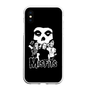 Чехол для iPhone XS Max матовый с принтом Misfits в Белгороде, Силикон | Область печати: задняя сторона чехла, без боковых панелей | horror | punk | rock | альтернатива | группа | мисфитс | неприкаянные | панк | рок | хоррор