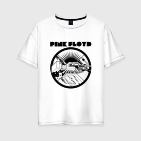 Женская футболка хлопок Oversize с принтом Pink Floyd в Белгороде, 100% хлопок | свободный крой, круглый ворот, спущенный рукав, длина до линии бедер
 | pink floyd | pinkfloyd | арт | артрок | группа | дэвид гилмор | пинк флойд | пинкфлойд | прогрессивный | психоделический | рок | сид барретт | симфонический | спэйс | эйсид | экспериментальный