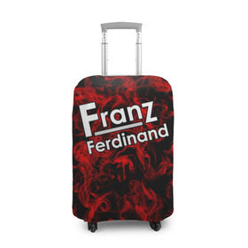 Чехол для чемодана 3D с принтом Franz Ferdinand в Белгороде, 86% полиэфир, 14% спандекс | двустороннее нанесение принта, прорези для ручек и колес | franz ferdinand | готик | музыка | рок группа