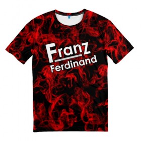 Мужская футболка 3D с принтом Franz Ferdinand в Белгороде, 100% полиэфир | прямой крой, круглый вырез горловины, длина до линии бедер | Тематика изображения на принте: franz ferdinand | готик | музыка | рок группа