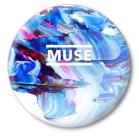 Значок с принтом MUSE COLLECTION в Белгороде,  металл | круглая форма, металлическая застежка в виде булавки | muse | punk | rock | альтернативный хип хоп | группа | инди поп | музыка | музыкальное произведение | ноты | панк | регги | рок | синти поп