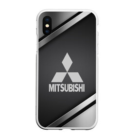 Чехол для iPhone XS Max матовый с принтом MITSUBISHI SPORT в Белгороде, Силикон | Область печати: задняя сторона чехла, без боковых панелей |  машина | марка | митсубиси