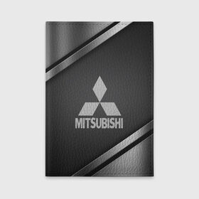 Обложка для автодокументов с принтом MITSUBISHI SPORT в Белгороде, натуральная кожа |  размер 19,9*13 см; внутри 4 больших “конверта” для документов и один маленький отдел — туда идеально встанут права |  машина | марка | митсубиси