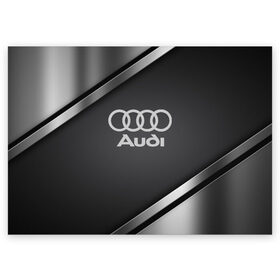 Поздравительная открытка с принтом AUDI SPORT в Белгороде, 100% бумага | плотность бумаги 280 г/м2, матовая, на обратной стороне линовка и место для марки
 | Тематика изображения на принте: audi | auto | automobile | car | carbon | machine | motor | motor car | sport car | автомашина | ауди | бренд | легковой автомобиль | марка | спортивный автомобиль | тачка