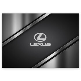 Поздравительная открытка с принтом LEXUS SPORT в Белгороде, 100% бумага | плотность бумаги 280 г/м2, матовая, на обратной стороне линовка и место для марки
 | auto | automobile | car | carbon | lexus | machine | motor | motor car | sport car | автомашина | бренд | легковой автомобиль | марка | спортивный автомобиль | тачка