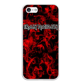 Чехол для iPhone 5/5S матовый с принтом Iron Maiden в Белгороде, Силикон | Область печати: задняя сторона чехла, без боковых панелей | альтернативный | блюз | британская | готик | гранж | группа | метал | модные | музыка | пост | рок | хард