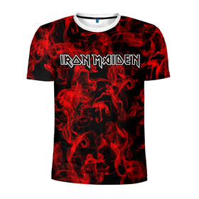 Мужская футболка 3D спортивная с принтом Iron Maiden в Белгороде, 100% полиэстер с улучшенными характеристиками | приталенный силуэт, круглая горловина, широкие плечи, сужается к линии бедра | альтернативный | блюз | британская | готик | гранж | группа | метал | модные | музыка | пост | рок | хард
