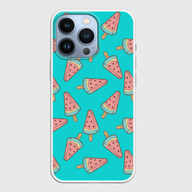 Чехол для iPhone 13 Pro с принтом Ice cream Watermelon в Белгороде,  |  | food | ice cream | pattern | sweet | vegetarian | watermelon | арбуз | вегетарианство | еда | мороженое | паттерн | правильное питание | сладкое