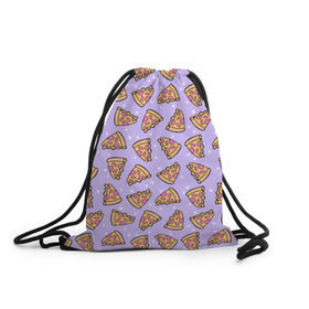 Рюкзак-мешок 3D с принтом Пицца Мун в Белгороде, 100% полиэстер | плотность ткани — 200 г/м2, размер — 35 х 45 см; лямки — толстые шнурки, застежка на шнуровке, без карманов и подкладки | food | pattern | pizza | sailor moon | еда | паттерн | пицца | сейлор мун
